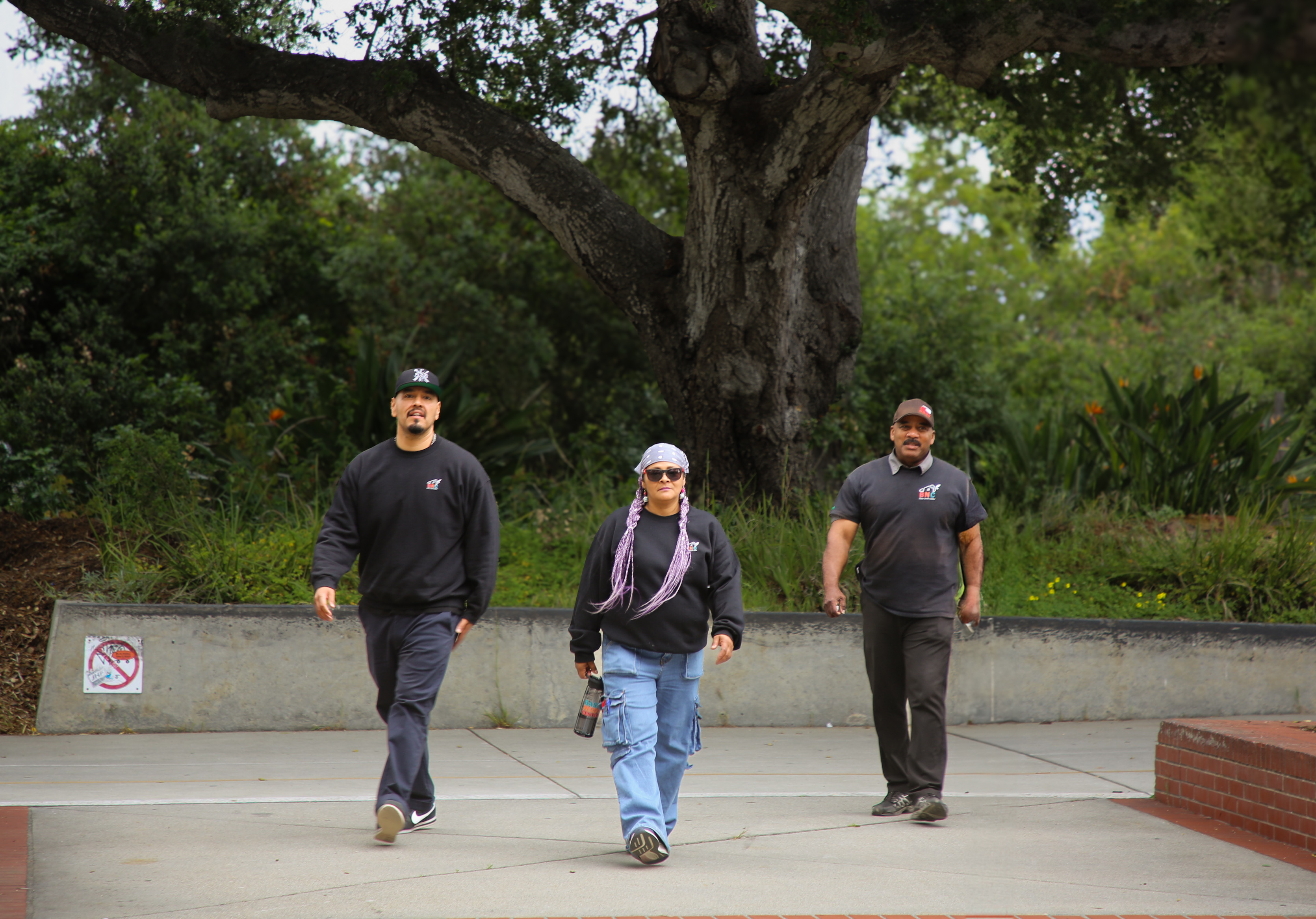 Basic Needs Center team strutting into an event.